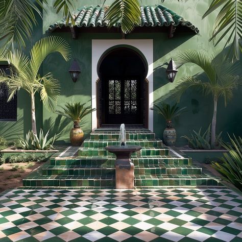 Andalusian Charms 🌵 As you may already know, my personal favorite style is the Spanish/ Moroccan mix and I enjoy to add a Mexican touch… | Instagram Courtyards Architecture, Marrakech Architecture, Riad Morocco, Morocco Luxury, Andalusian Architecture, Moroccan Riad, Bali Villas, Riad Marrakech, Villa Home