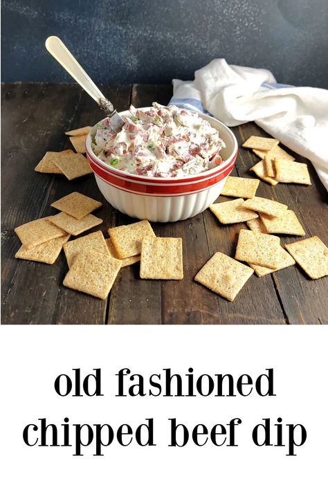 Chipped Beef Dip, Bagel Dip, Creamed Chipped Beef, Beef Dip, Chipped Beef, Cheese Chips, Cream Cheese Dips, Dip Recipes Easy, Appetizer Dips