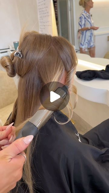 Bixie Colour Hair Salon Sydney on Instagram: "THE BIXIE BOUNCE! 🌟 Want to achieve quick and effortless bouncy waves?

There’s one tool we teach for & that’s the @ghdhair_anz Soft Curl Tong. It’s big barrel create big bounce!
Our top tip for maintaining that gorgeous bounce all day long? Always use a heat protectant or setting spray.
We swear by @ghdhair_anz’s #CurlyEverAfter—a lightweight spray that fights static, tames frizz, and shields your locks from heat damage, ensuring your waves stay flawless for hours on end! 💫

@ghdhair_anz @ghdhair 

#bixiebounce #bixiecolour #ghdpartner #ghdaustralia" Bouncy Hair Without Heat, How To Get Bouncy Hair Naturally, Big Bouncy Wedding Hair, Curl Bounce Brush, Bounce Curl Products, Big Bounce, Heat Protectant, Heat Damage, Soft Curls