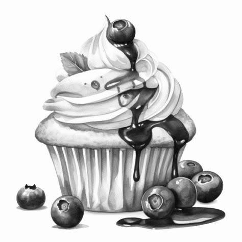 Still Life Pencil Shading, Cupcake Painting, Desserts Drawing, Abstract Pencil Drawings, Cake Drawing, Graphite Art, Gcse Art Sketchbook, Realistic Pencil Drawings, Art Basics