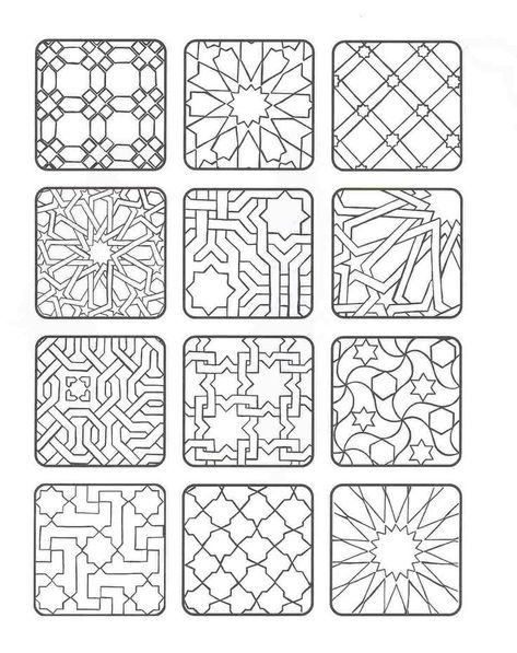 Motif Ideas, Art Marocain, Motif Arabesque, Design Marocain, Islamic Tiles, Polymer Canes, Islamic Patterns, Arabic Pattern, Islamic Art Pattern