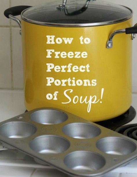 Freeze single servings in a muffin pan and then store them in a freezer bag. Simply pull out the number of servings you need and reheat. Packable Meals, Freeze Veggies, Diy Condiments, Crispy Oven Fried Chicken, Freezing Food, Preserving Foods, Freezer Food, Freezer Recipes, Oven Fried Chicken