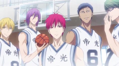 Kiseki no Sedai Generation of miracles #KurokoNoBasket Vorpal Swords, Kuroko No Basket Characters, Basketball Anime, Generation Of Miracles, Kuroko Tetsuya, Kuroko's Basketball, No Basket, Anime Screenshots, Kuroko No Basket