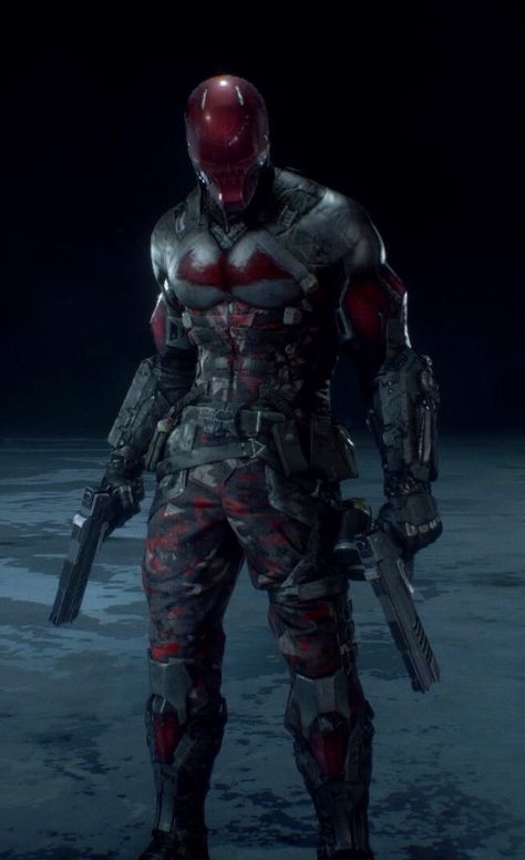 red hood Batman Arkham Knight Red Hood, Batman Arkham Knight Wallpaper, Red Hood Wallpaper, Red Hood Dc, Red Hood Cosplay, Batman Red Hood, Red Hood Comic, Batman Concept, Red Hood Jason Todd