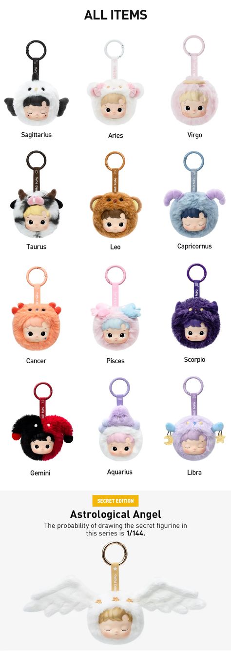 HACIPUPU The Constellation Series-Vinyl Plush Blind Box - POP MART (United States) Hacipupu Pop Mart, Disney Sign, Baby Name List, House Blinds, Pop Mart, Name List, Borders For Paper, Display Picture, Hand Held Fan