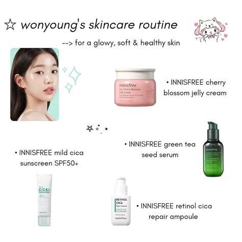 wonyoung, innisfree, innisfree skincare, innisfree green tea, innisfree sunscreen, innisfree aesthetic, wonyoung aesthetic, innisfree makeup, innisfree jeju cherry blossom, wonyoungism, wonyoung icons, wonyoung photoshoot, wonyoung skin care, skincare routine, wonyoung skincare routine, wonyoung skin #skincare #skincareproducts #koreanskincare #glassskin #clearskin #acneprone #koreanskincare #koreanskincareproducts #musthave #musthaveproducts #beautyofjoseon #explore #trendingskincare #wonyoung Wonyoung Innisfree Photoshoot, Innisfree Wonyoung Icons, Wonyoung Doing Skincare, Wonyoung Icons Skincare, Wonyoung Skincare Aesthetic, Skin Care Innisfree, Best Innisfree Products, Jeju Cherry Blossom Innisfree, Innisfree Skincare Routine