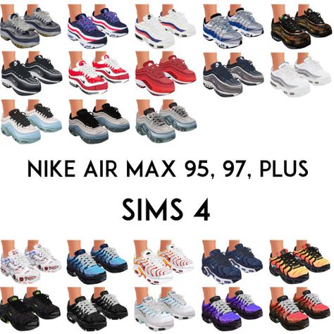 MM FAV CC 4 • S4cc: Nike Air Max 95/97/98/PLUS The Sims 4 Pack, Sims 4 Toddler Clothes, Sims 4 Men Clothing, Sims 4 Male Clothes, Sims 4 Black Hair, Sims 4 Traits, The Sims 4 Pc, Sims 4 Cc Shoes, The Sims 4 Packs