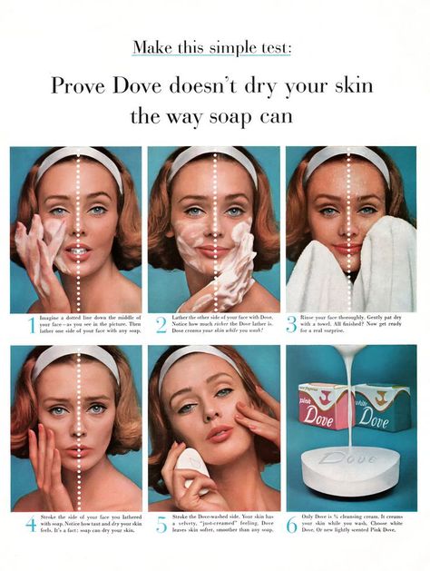 Vintage Ad Vintage Skincare Ads, Vintage Soap Ads, Vintage App, Dove Soap, Vintage Makeup Ads, Vintage Beauty Ads, Beauty Advertising, Makeup Ads, Feminine Urge