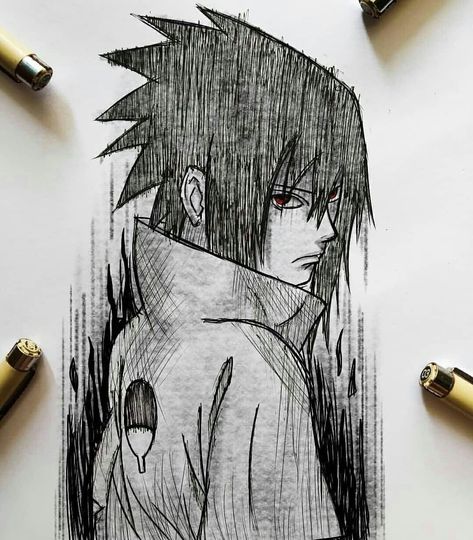 Easy Manga Drawings, Sasuke Drawing, Naruto Painting, Madara Wallpaper, Naruto Sketch Drawing, Spiderman Art Sketch, Naruto Sketch, Best Anime Drawings, Anime Drawing Books