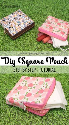 Period Bag Sewing Pattern, Sanitary Bag Diy, Sewing A Pouch Zipper Bags, Makeup Bags To Sew, Sewing Sanitary Pads Pouch, Pad Bag Pattern, Pad Holder Period, Purse Diy Easy, Pouch Tutorial Zippered