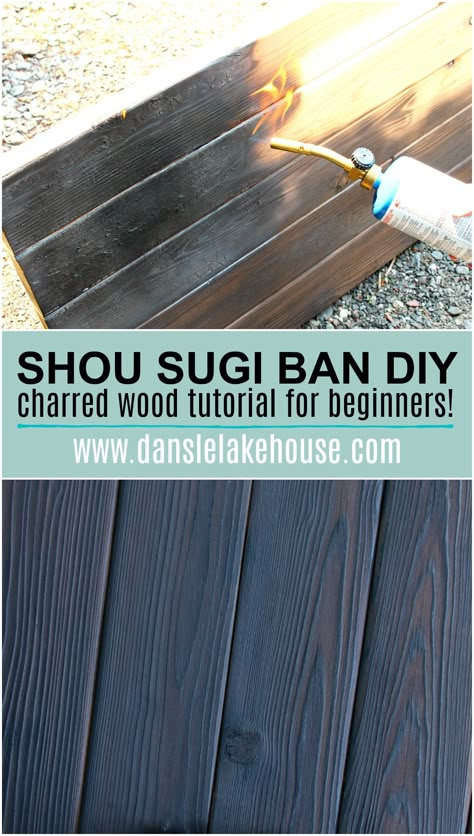 Shou Sugi Ban Diy, Wood Burning Diy, Japanese Wood Burning, Burnt Wood Finish, Torch Wood, Awesome Woodworking Ideas, Wood Burning Techniques, Woodworking Projects Unique, Simple Woodworking Plans