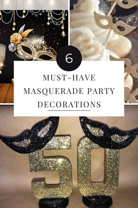 Dive into a world of gold, glitter, and glamour as we unveil the essentials to make your masquerade unforgettable. From shimmering centerpieces to statement backdrops, it's time to party in style! ✨ Masquerade Dinner Party Ideas, Midnight Masquerade Prom Theme, Masquerade Centerpieces Diy, Masquerade Ball Centerpieces, Masquerade Centerpiece Ideas, Masquerade Banquet, Masquerade Party Decorations Diy, Masquerade Party Aesthetic, Masquerade Ball Decorations