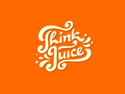 Think_juice Juice Logo, 3d Book, Logo Design Examples, Juice Branding, Drinks Logo, Inspiration Logo Design, Typographic Logo, Logo Design Typography, Lettering Inspiration