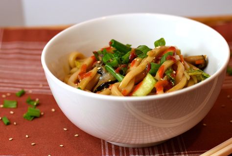 Don't get shanghaiied in Portland without at least trying my Shanghai Noodles! Chewy Udon Noodles, Shiitakes, and baby Bok Choy in a sweet & savory sauce. Vegan Asian Noodles, Healthy Plant Based Meals, Shanghai Noodles, Heart Healthy Food, Engine 2 Diet, Vegan Stir Fry, Plant Based Meal Planning, Whole Food Plant Based Recipes, Plant Based Meal