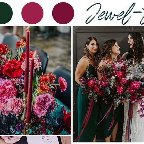 Pro Wedding Invite on Instagram: "From rich jewel tones to earthy neutrals and even pastels, which will capture the magic of Spring/Summer while express your own personalities. #wedding #weddingday #2023wedding #weddingideas #weddingdecor #proweddinginvite #2023weddingcolor #weddingdress" Gemstone Wedding Decor, Jewel Tone Wedding Ceremony, Gem Tones Wedding, Jewel Tone Wedding Invitations, Jewel Tones Wedding, Jewel Tone Wedding Theme, June Wedding Colors, Jewel Tone Wedding Colors, Marlborough House