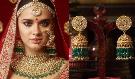 Sabyasachi Jhumkas, Kundan Jhumkas, Neon Party Decorations, Jhumka Designs, Mod Look, Sabyasachi Jewellery, Bridal Lehenga Collection, Exotic Jewelry, Bridal Poses