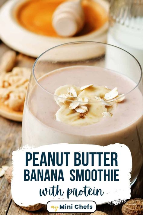 This creamy and delicious Peanut Butter and Banana Protein Shake is loaded with peanut butter, bananas, chocolate and protein powder. It's so good that you'll never know it makes a wholesome breakfast or lunch! Peanut Butter Shake Recipe, Peanut Butter Banana Protein Shake, Breakfast Shakes Healthy, Protien Smoothies Recipes, Banana Oatmeal Smoothie, Peanut Butter Protein Shake, Banana Protein Shake, Wholesome Breakfast, Peanut Butter Shake