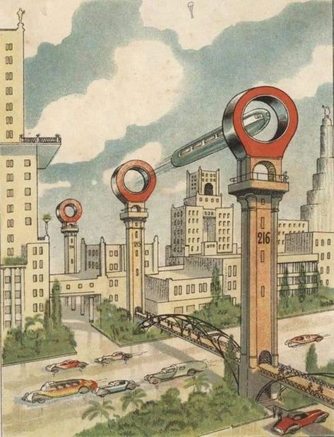 Future Predictions, Rare Historical Photos, City Drawing, Futuristic City, Future City, Retro Futuristic, Retro Futurism, Soviet Union, Sci Fi Art