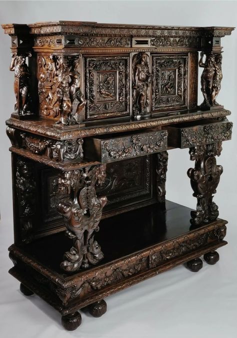 Famous Furniture, Baroque Furniture, Classical Furniture, Dark Woods, Carved Furniture, Victorian Furniture, Antique Cabinets, Display Cabinets, Fitted Furniture