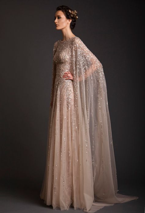 Krikor Jabotian, Gown With Cape, How To Dress For A Wedding, Prom Dress Black, Cape Gown, Wedding Dress Couture, Beauty Dress, Couture Wedding, Cape Dress