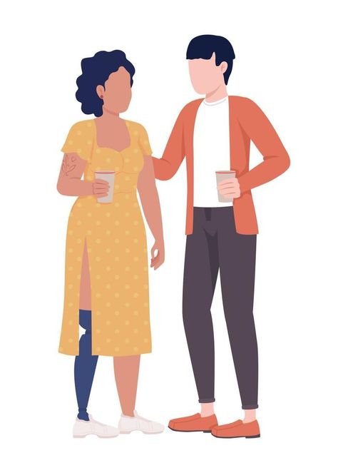 Couple drinking coffee together semi flat color vector characters. Editable figures. Full body people on white. Diversity simple cartoon style illustration for web graphic design and animation Couple Drinking Coffee, People Drinking Coffee Illustration, Couple Drinking, People Drinking Coffee, Coffee Together, Vector Characters, Simple Character, Coffee Illustration, Simple Cartoon