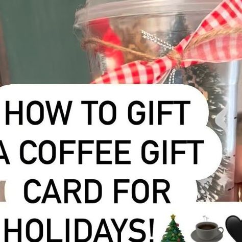 Kaycee Greer on Instagram: "Ever give a gift card & feel like its to impersonal? Here are some fun ways to add a personal touch when gifting gift cards this Holiday season! Great for Birthdays too! @starbucks Follow @thegiftstagram for more gift ideas, guides, seasonal tips & more! . . . . #gift #gifts #gifting #giftingidea #giftingideas #giftingsolutions #giftingseason #giftingmadeeasy #giftingoptions #giftingideas🎁 #holidays #birthday #holidaygiftcards #holidaygifts #holidaygifting #holidaygiftidea #giftcards #giftcardholder #giftguide #christmas #christmasgift #christmasgiftideas #coffee #coffeelover #coffelovers #coffeegift #coffeegifts #coffeegram" Dunkin Gift Card Ideas, Coffee Gift Card Ideas, Starbucks Gift Card Ideas, Starbucks Gift Ideas, Gifting Gift Cards, Coffee Gift Card, Coffee Gifts Card, Starbucks Card, Give A Gift