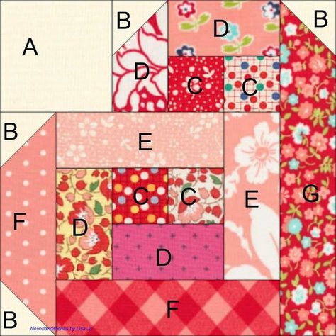 Character Quilt Ideas, Log Cabin Hearts Quilt Pattern, Checkerboard Quilt Block, Log Cabin Heart Quilt Block Free Pattern, Wedding Quilts Ideas Simple, X And O Quilt Pattern, Small Patchwork Projects, Anniversary Quilt Ideas, Escher Quilt Patterns Free