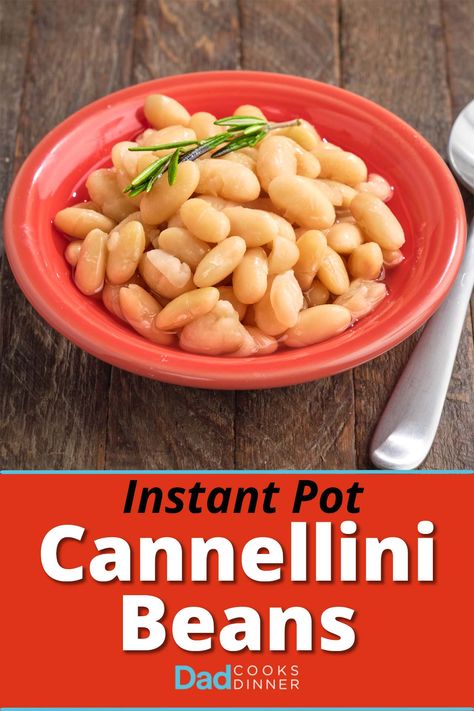 Instant Pot Cannellini Beans. Pressure cooker dried beans are a killer application of my Instant Pot. Dried cannellini beans are so much better than canned, and pressure cook in about an hour. #InstantPot #InstantPotRecipe #PressureCooker #PressureCookerRecipe @InstantPotOfficial Beans Pressure Cooker, Heirloom Beans, Pressure Cooker Beans, Cannellini Beans Recipes, Beans In Crockpot, Cooking Dried Beans, How To Cook Beans, Instant Pot Dinner Recipes, Insta Pot