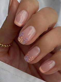 Peach Nail Designs, Unghie Sfumate, Nagellack Trends, Peach Nails, Subtle Nails, Simple Gel Nails, Summery Nails, Her Nails, Blush Nails