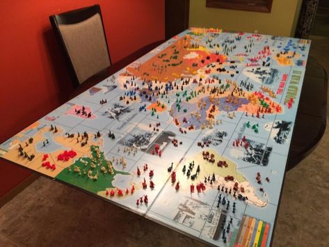 HUGE CUSTOM RISK GAME BOARD and LOT (OVER 3000 PIECES) | #1899613835 Risk Game Board, Tattoo Prep, Risk Board Game, Risk Game, Bord Games, Risk Games, Movie Night Ideas, Custom Board Games, Board Game Room