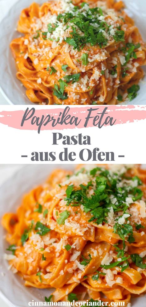 Paprika Pasta, Paprika Recipes, Dinner Party Dishes, Paprika Sauce, Making Fried Chicken, Easy Pasta Dinner, Bhaji Recipe, Feta Pasta, Roast Chicken Recipes