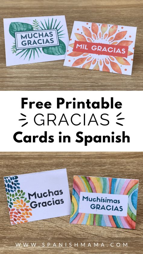 Free printable thank you cards in Spanish that you can download use right away. Tarjetas de agradecimiento para imprimir gratis! via @eealvarado Spanish Kindergarten, Spanish Thanksgiving, Spanish Thank You, Spanish Flashcards, Spanish Printables, Spanish Notes, Spanish Education, Shower Hostess Gifts, High School Spanish