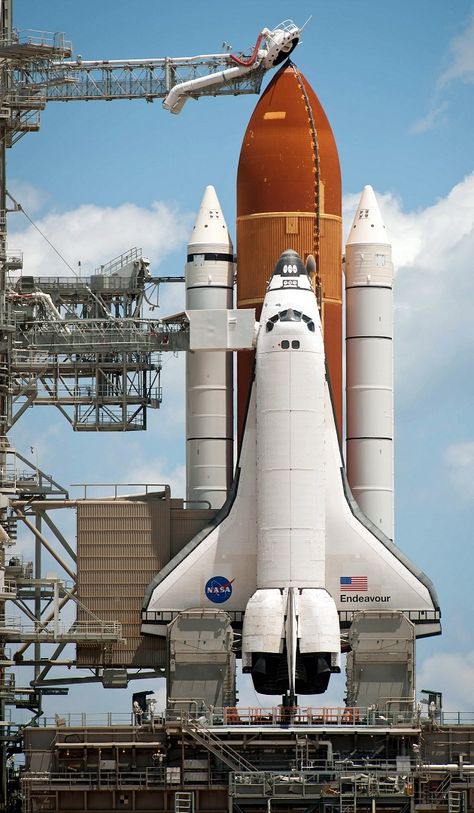 Space shuttle Space Shuttle Endeavor, Space Shuttle Wallpaper, Spaced Out, Nasa Spacex, Rocket Ships, Space X, Nasa Space Shuttle, Out Of Space, Launch Pad