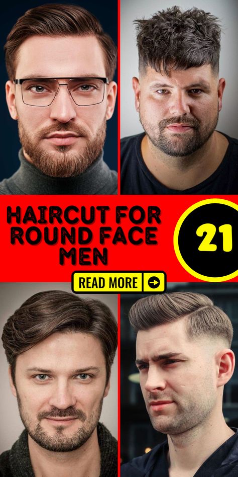 Discover the ultimate haircut for round face men that will bring out your best features and exude confidence. Our curated collection offers a range of styles, from short and medium-length cuts to fades and Korean-inspired looks. Whether you have curly hair or prefer a classic black hairstyle, we have choices that cater to your individuality. Explore our collection and find the perfect haircut to enhance your round face shape, boost your style, and make a lasting impression Haircut With Face Shape, Long Hairstyles For Men Round Face, Men’s Haircuts For Square Faces, Round Head Haircuts Men, Men Haircut Styles Round Faces, Haircut For Men 2023 Round Face, Medium Length Hair Men Round Faces, Short Hair Styles For Round Faces Men, Short Haircut For Round Faces Men