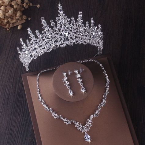 Pearl Bridal Jewelry Sets, Opal Jewelry Set, Crystal Bridal Jewelry Sets, Wedding Dress Jewelry, Bridal Headwear, Crown Necklace, Pearl Bridal Jewelry, Womens Wedding Dresses, Rhinestone Tiara