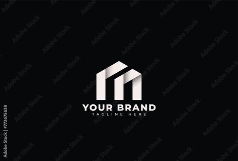 Letter M Real Estate Logo howtodesignalogo #designteam #logodesigninspiration. Minimalist Construction Logo, M Construction Logo, M House Logo, Geometric Logotype, Law Firm Logo Design, Dental Logo Design, Academy Logo, Construction Logo Design, Building Logo