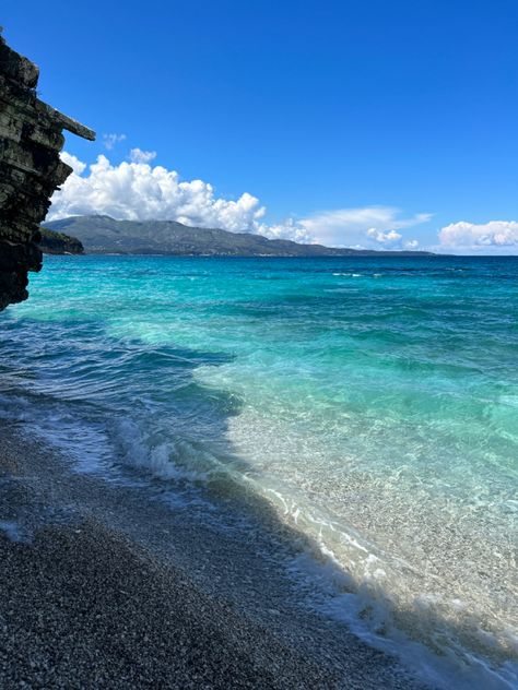 Mirror Beach Albania, Albania Beach Aesthetic, Albanian Beaches, Albania Beaches, South Albania, Albanian Summer, Albania Aesthetic, Beach Albania, Balkan Summer