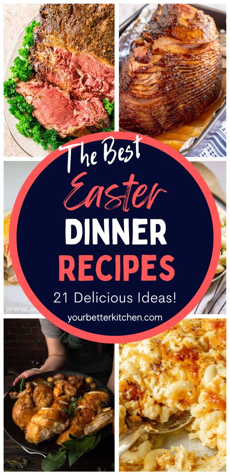 Easter Sunday is the perfect time to gather with family and loved ones for a special meal. Our list of 21 excellent Easter dinner recipes offers plenty of variation to make sure everyone is satisfied. From the smoked prime rib to the individual salmon wellington recipe, explore all the delicious dishes you can make this Easter! Prime Rib Easter Dinner, Easter Roast Dinner, Easter Beef Dinner Ideas, Easter Main Dishes Meat, Southern Easter Dinner, Easter Dinner Ideas Main Dishes, Easter Meal Ideas, Easter Recipes Ideas Dinner, Easter Recipes Dinner