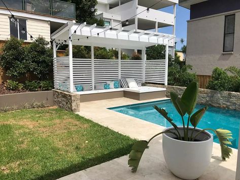 Simple Gazebo, Backyard Pool Cabana, Hampton Pool, Backyard Cabana, Patio Ideas Townhouse, Pool Gazebo, Luxury Pools Backyard, Pool Pergola, Backyard Resort