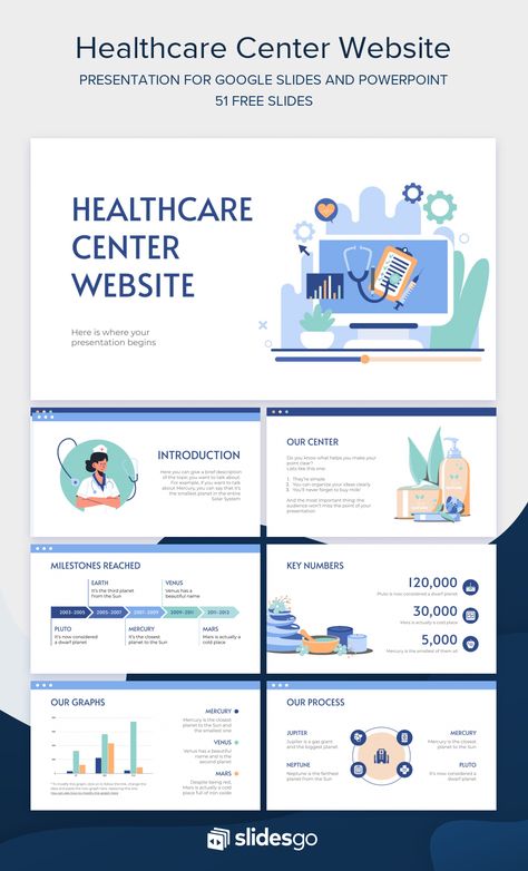 Health Powerpoint Template, Health Care Presentation Design, Healthcare Presentation, Medical Powerpoint Templates, Health Powerpoint, Health Illustration, Medical Template, Healthcare Center, Ppt Template Design