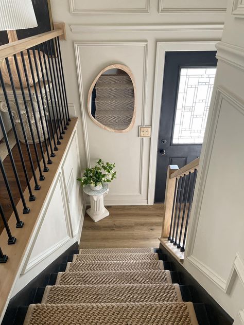 Split Foyer Remodel, Split Entry Remodel, Split Level Entryway, Bi Level Homes, Stairs Renovation, Split Foyer, Ranch Remodel, Staircase Makeover, Stair Remodel