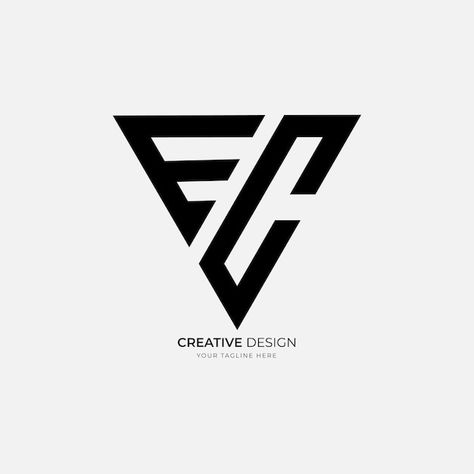 Vector letter ec or ce initial creative ... | Premium Vector #Freepik #vector #logo-design #brand-logo #ce #logo-concept Ce Logo Design, Si Logo, Ce Logo, Ce Logo Design Letter, Vr Logo Design Letter, Mv Monogram Logo, C Monogram Logo Letter C, Wedding Photo Gift, Logo Design Diy