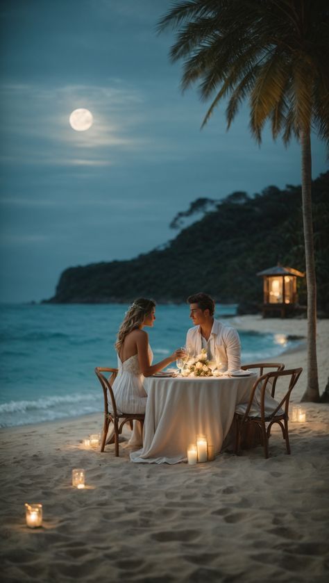 The Best Dates You Can Think Of During Quarantine It's Amazing How These Couples Are So Creative, Try These Great Ideas For Quarantine Date Night & Spice Up Your Relationship Beautiful Relationship Pictures, Honeymoon Date Ideas, Couple On Honeymoon, Marry Me On The Beach, Beach Photo For Couples, Honeymoon Couple Romantic, Honeymoon Picture Ideas, Honeymoon In Bali, Beach Honeymoon Aesthetic