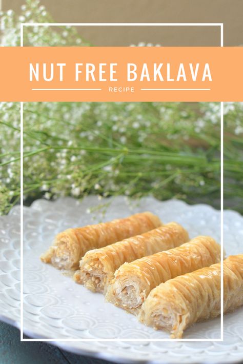 Nut Free Baklava, Gf Baklava, Gluten Free Phyllo Dough, Baklava Dessert, Regional Recipes, Phyllo Pastry, Allergy Recipes, Turkish Baklava, Travel Recipes