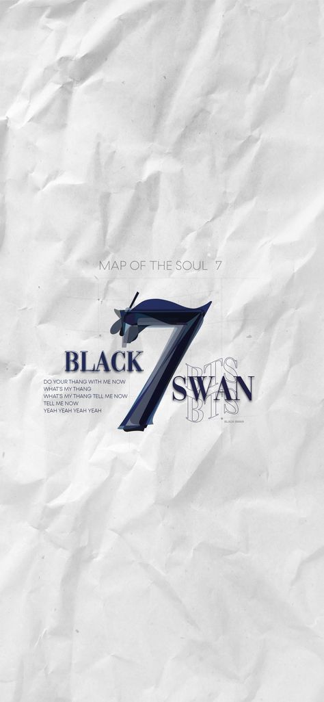 Bts Black Swan Wallpaper, Black Swan Wallpaper, Bts Black Swan, Swan Wallpaper, Lyric Wallpaper, Bts Name, Bts Tattoos, Bts Black, Dark Black Wallpaper