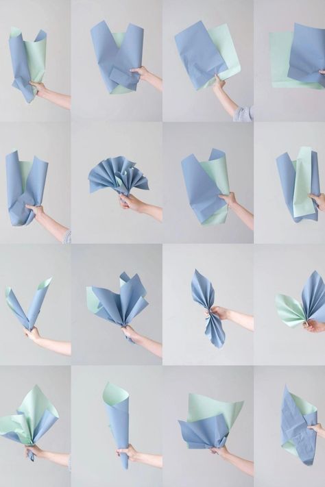 Wrap A Bouquet In Paper, Type Of Bouquet, Bouquet Wrapping Tutorial, Wrap A Bouquet, Paper Bouquet Diy, Wrapping Bouquet, Wrapping Tutorial, Flower Boquet, Candy Bouquet Diy