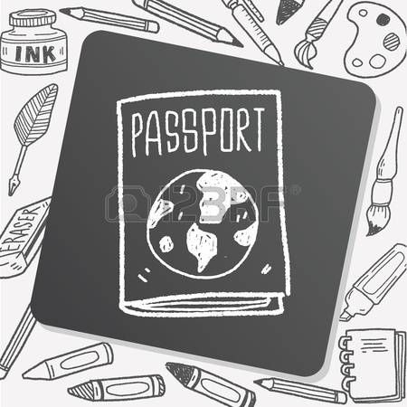 Passport Illustration Art, Passport Drawing, Passport Illustration, Travel Doodle, Yearbook Class, Travel Doodles, Planner Doodles, Inktober 2024, Doodle Shirt