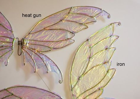 How to Make DIY Fairy Wings with Cellophane, an Easy to Follow Tutorial - Diy Fairy Wings, Fairy Costume Diy, Diy Wings, Fairy Cosplay, Diy Kostüm, Fairy Crafts, Fairy Aesthetic, Diy Fairy, Fairy Parties