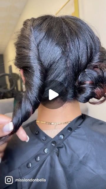 ATL Silk Press Specialist on Instagram: "Save your curls!!! Watch and listen to see exactly how! #misslondonbella" How To Curl Hair With Short Hair, Silk Press Hairstyles Natural Hair, Black Women Shoulder Length Hair, Heatless Curls For Black Women, Black Hairstyles For Medium Length Hair, Silk Roller Wrap Natural Hair, Heartless Curls Black Women, Side Part Silk Press Natural Hair Curls, Medium Relaxed Hairstyles