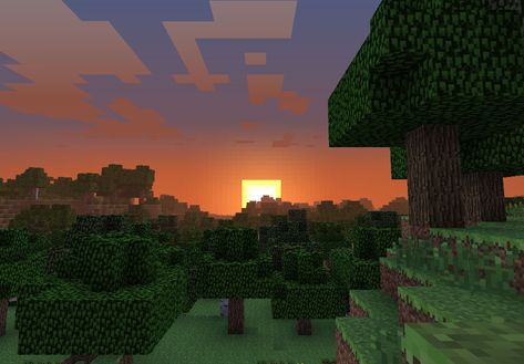 Minecraft Sunset Wallpaper, Minecraft Sunset Aesthetic, Minecraft Photography, 2015 Nostalgia, Minecraft Sunset, Minecraft Backgrounds, Minecraft Background, Minecraft Nostalgia, Maine Craft